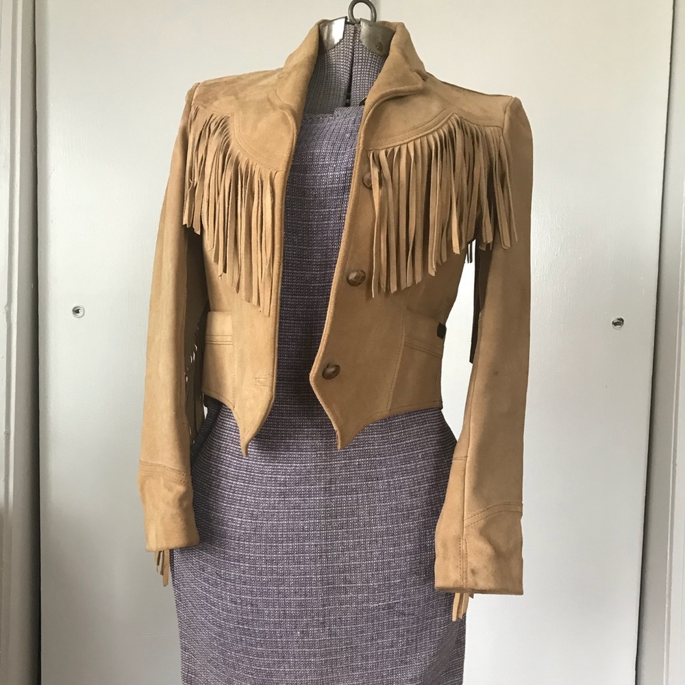 Vintage 1950’s Pioneer Wear Leather Fringe Jacket